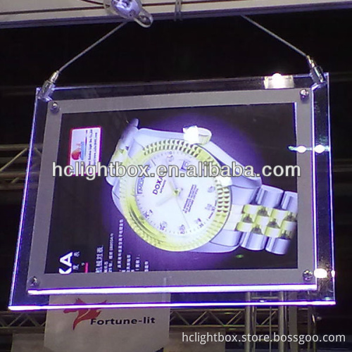 LED Acrylic Crystal Light Box Hanging Display Box Acrylic Display Box Hanging